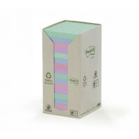 3M Post-it Notes (recycled) Tower Assorted Colours 16-pack (76mm x 76 mm)