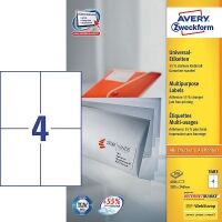 Avery 3483 multi-purpose labels 105 x 148 mm white (400 labels)