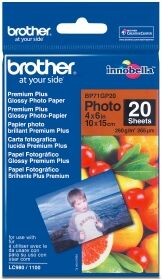 Brother BP71GP20 260g Premium Plus Glossy 10x15 photo paper (20 sheets)