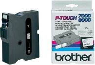 Brother TX241 black on white tape, 18mm (original)