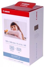 Canon KP-108IP/KP-108IN ink cartridge and photo paper 3-pack (original Canon)