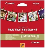 Canon PP-201 Canon Photo Paper Plus Glossy II 265 grams 13 x 13 cm (20-sheet)