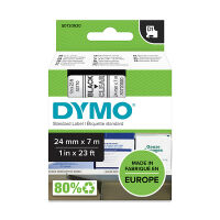 Dymo S0720920 / 53710 24mm tape, black on transparent (original)