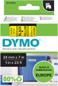 Dymo S0720980 / 53718 24mm tape, black on yellow (original)