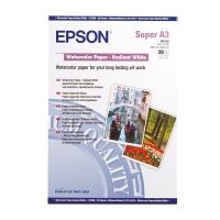Epson S041352 A3 + Watercolor Paper - Radiant White, 190 gsm (20 sheets)