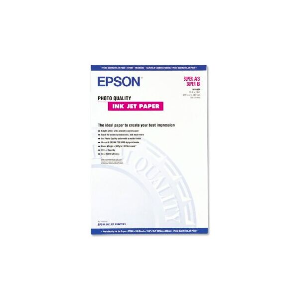 epson c13s041069 confezione 100 fogli carta speciale (720/1440 dpi), finitura opaca a3 - c13s041069