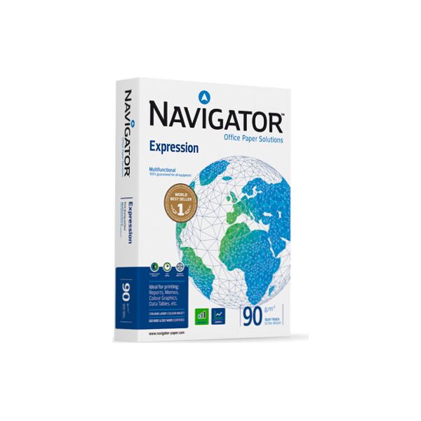 navigator nex0900166 risma carta a3 5 risme da 500 fogli (297x420 mm) opaco bianco - expression nex0900166