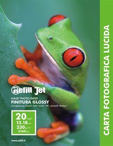 RefillJet 20 fogli di carta Fotografica Lucida