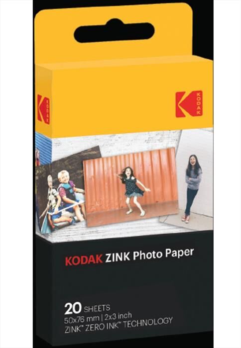 Kodak Carta Zink 2x3" 20pz-bianco