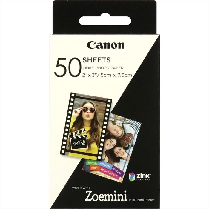 Canon Carta Zink Zp-2030 50 Fogli Exp Hb-white