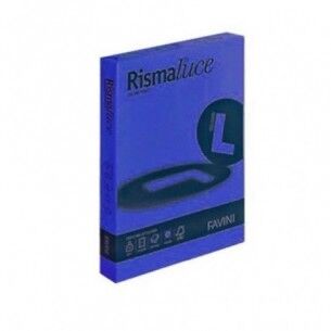 Favini Rismaluce - cartoncino colorato A4 Blu Prussia 125 fogli