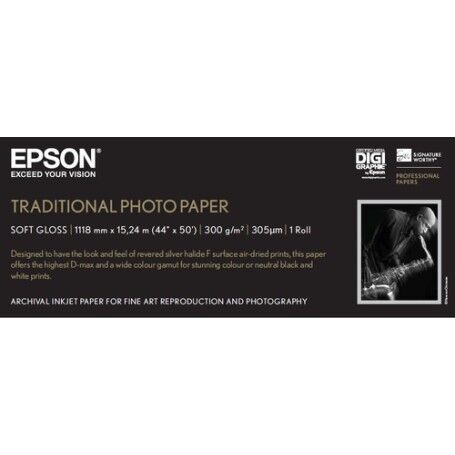 Epson Traditional Photo Paper carta fotografica (C13S045056)