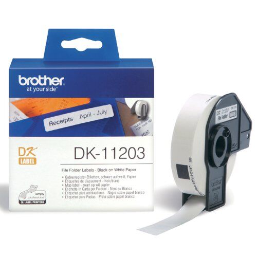 Etiket brother dk-11203 17x87mm archivering 300stuks