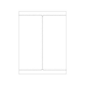 Transportetikett laser A4, 105x220mm 2 st/ark, 500 ark/fp