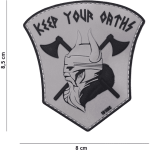 101 INC PVC Patch - Keep Your Oaths (Färg: Grå)