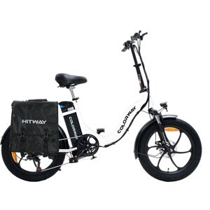 COLORWAY Electric Folding Bike, 20" Fat Tyre, 15 Ah 250W 36V, 35-90KM