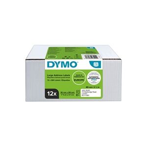 Dymo LabelWriter Large Address Labels 36mmx89mm (Pack of 12) 2093093