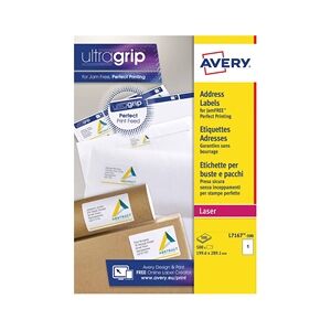 Avery Rectangular Addressing Labels White [500 Labels] - L7167-500