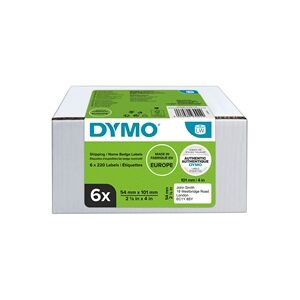 Dymo LabelWriter Shipping Labels 54mmx101mm (Pack of 6) 2093092