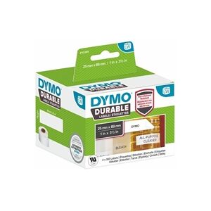 Dymo 2112285 LW shelving label 25mm x 89mm Black on White 700 Labels