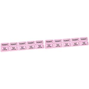 DIYEAH 200 Pcs Draw Tickets Carnival Tickets Roll of Tickets for Raffle Lbel Tablits Tag Labels Event Tickets Universal Tickets Wedding Raffle Ticket General Ticket Paper Pink