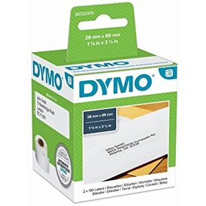 Dymo Label Writer Address Paper 130 x 2 White Rolls 89 x 28 mm