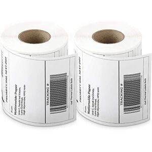 Nationwide Paper Self Adhesive 6x4 Thermal Labels, White 102mm x 152mm Labels, 1000 Labels/Roll