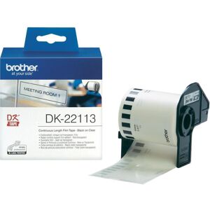 Original Brother DK22113 QL Continuous Clear Film Tape (62mm)