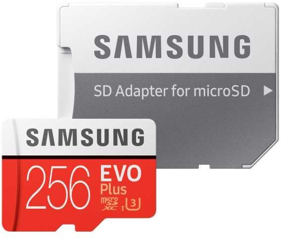 Samsung 256GB microSDXC UHS-I U3 EVO Plus Speicherkarte Class 10 mit SD-Adapter