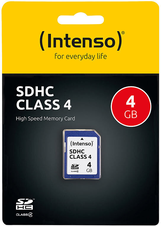 Intenso SecureDigital SD-Speicherkarte 4 GB Class 4 (SDHC)