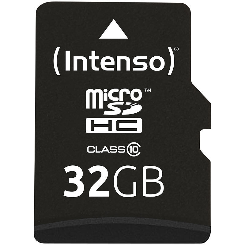 Intenso microSDHC-Speicherkarte 32 GB, Class 10, inkl. SD-Adapter