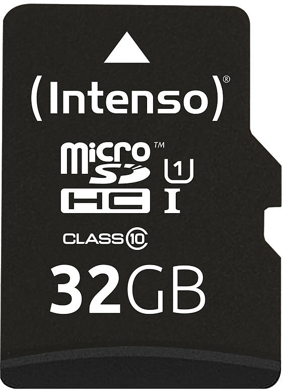 Intenso microSDHC-Speicherkarte UHS-I Premium 32 GB, bis 40 MB/s, Class 10/U1