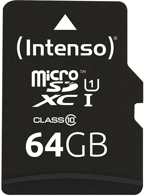 Intenso microSDXC-Speicherkarte UHS-I Premium 64 GB, bis 45 MB/s, Class 10/U1