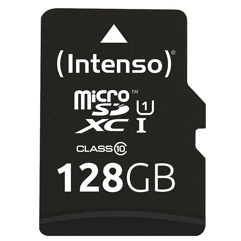 Intenso microSDXC-Speicherkarte UHS-I Premium 128 GB, bis 45 MB/s, Class 10/U1