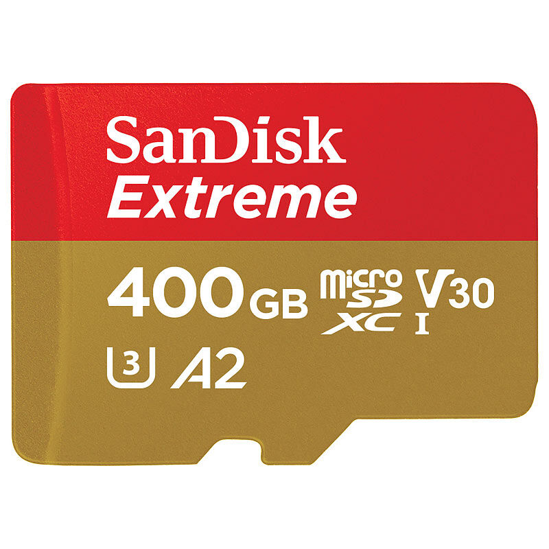 SanDisk Extreme microSDXC-Speicherkarte 400 GB, Class 3 (U3)/V30  A2, 160 MB/s