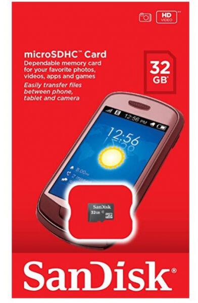 SanDisk microSDHC Card 32GB - Class 2 - nur Karte