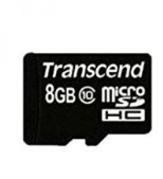Transcend microSDHC Card (TS8GUSDHC10) - 8GB - Class10