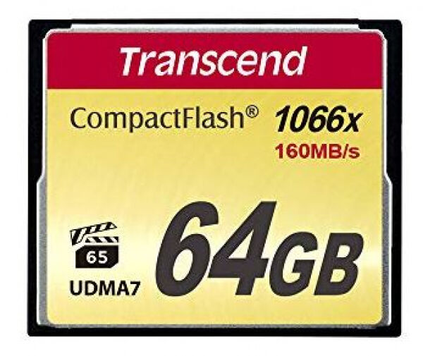 Transcend CompactFlash Card 1000x - 64GB