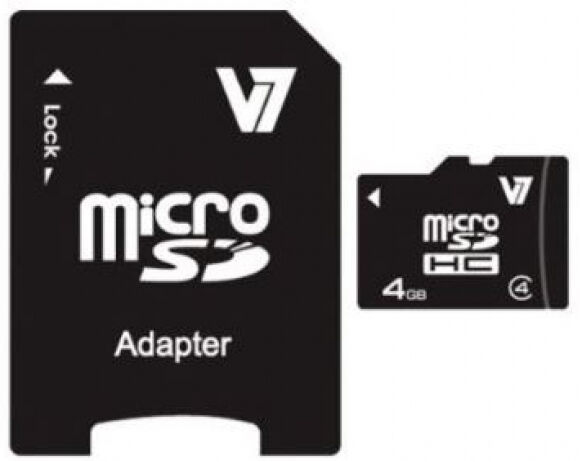 V7 microSDHC-Card Class4 - 4GB