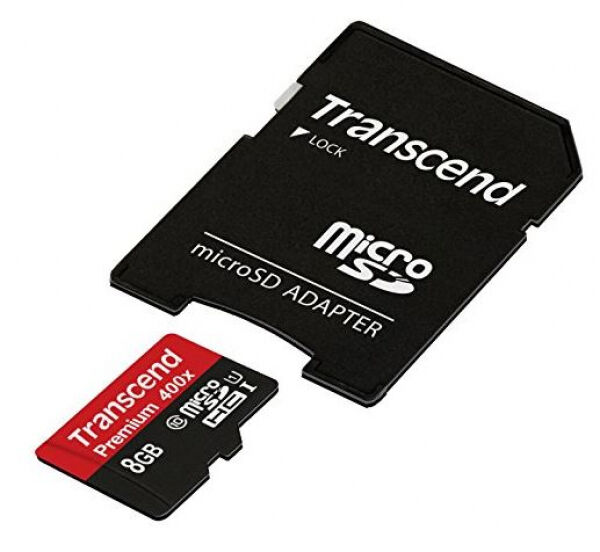Transcend microSDHC-Card UHS-I - 8GB - Class10