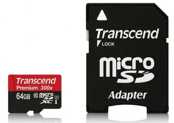 Transcend microSDXC-Card UHS-I Premium - 64GB