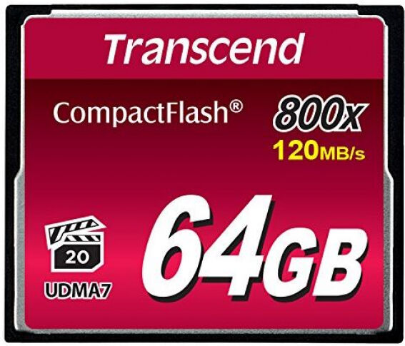 Transcend CompactFlash Card 800x - 64GB