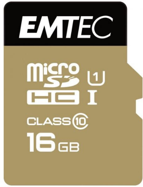 Emtec microSDHC-Card Class10 Gold+ UHS-I U1 - 16GB