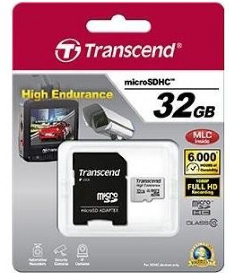 Transcend microSDHC-Card Class10 High Endurance - 32GB