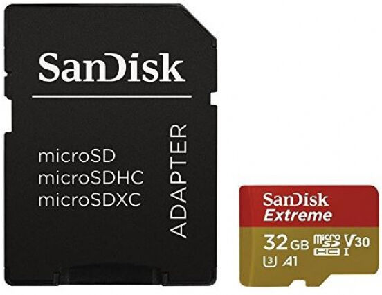 SanDisk microSDHC Card V30 Extreme UHS-I U3 - 32GB