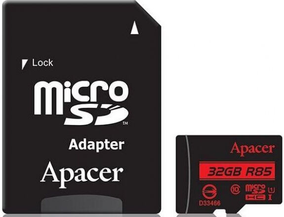 Apacer microSDHC Card Class10 UHS-I R85 - 32GB