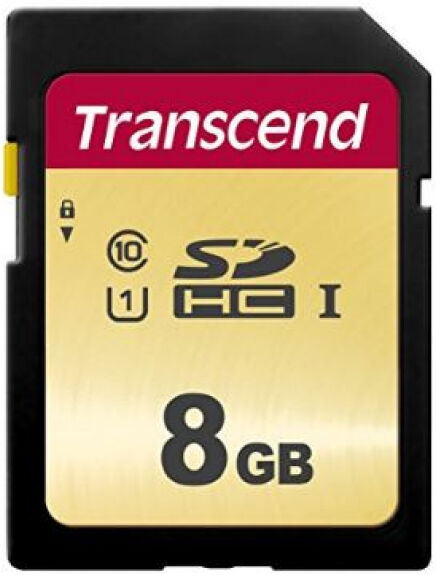 Transcend SDHC Card SDC500S Class10 UHS-I U1 - 8GB