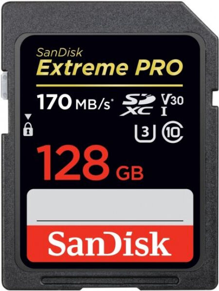 SanDisk SDXC Card Extreme Pro V30 U3 Class10 - 128GB