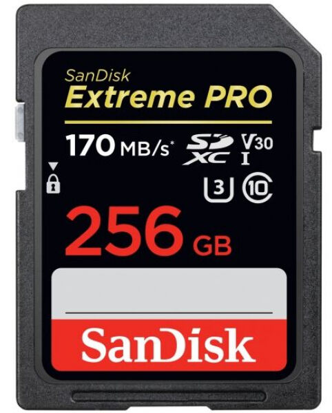 SanDisk SDXC Card Extreme Pro V30 U3 Class10 - 256GB