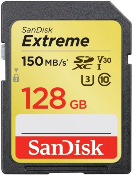 SanDisk SDXC Card Extreme Video V30 U3 Class10 - 128GB